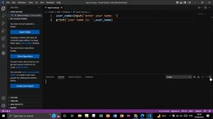 VS CODE NOT TAKING USER INPUT IN PYTHON SOLVED | USER INPUT PROBLEM VS CODE SOLVED