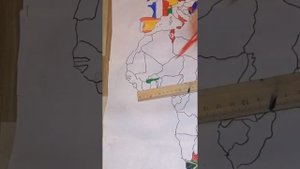 Рисую огромную карту мира