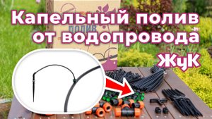 Капельный полив от водопровода «Жук». Комплектация, монтаж и подключение!