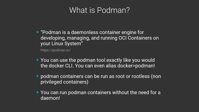 Beyond Docker: What is Podman?