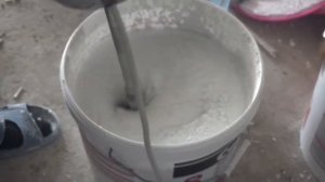 Нанесение камешковой декоративной штукатурки компрессором.