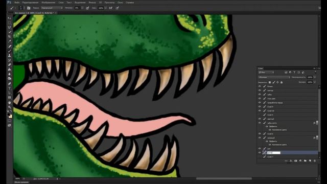 Lena White - Ретрозавр | SPEEDPAINT смотреть онлайн