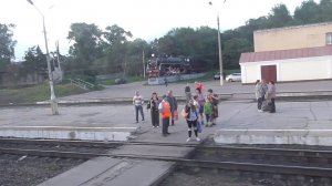 Поезд №306 прибытие и отправление, ст. Узловая
