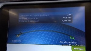 Flight TAP Portugal Airbus A340 Lisbon Airport to Rio de Janeiro GIG Turbulence Area