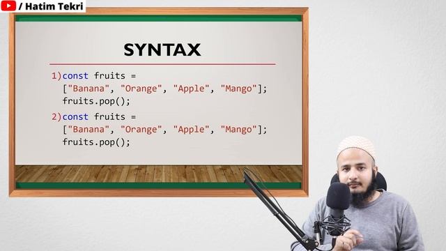 pop Method in Javascript | pop Method in React Js | Array Methods in Javascript | Hindi | 2022