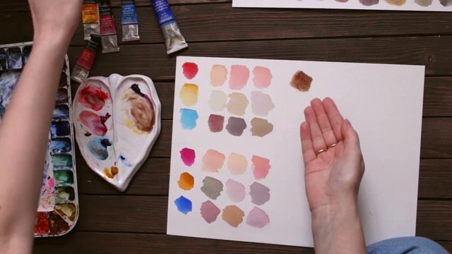 КАК СМЕШАТЬ ЦВЕТ КОЖИ АКВАРЕЛЬЮ | how to mix skintone смотреть онлайн