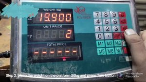 Tcs excel weighing scale calibration/tcs excel price computing scale/subtitle in English