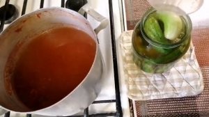 Огурцы и кабачки в кетчупе