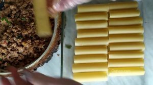 КАК ПРИГОТОВИТЬ КАННЕЛЛОНИ? #КАННЕЛЛОНИ С ФАРШЕМ В ДУХОВКЕ.