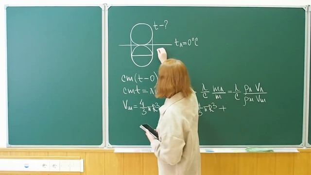 Горячий шарик на поверхности льда
