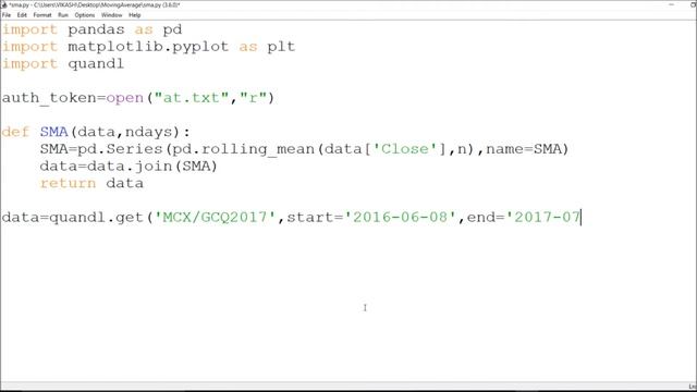 Build Simple Moving Average Technical indicators in Python for Stock Analysis and Algo Trading смотреть онлайн