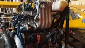 Запуск мотора Suzuki G13B на дельтаплане.