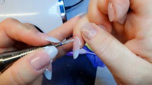 Как сделать френч на верхних формах.