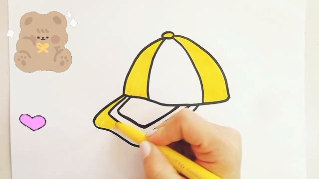 Drawing Rainbow Cap for children. Bolalar uchun Qopqoq chizish. Рисование шапка для детей смотреть онлайн