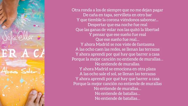 BARRER A CASA/LETRA/SOFÍA ELLAR Y ÁLVARO SOLER смотреть онлайн