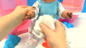 Беби Бон Миша Сломал Новый Душ Как Мама Купала Куклу в Ванне с Пеной 108мама тиви