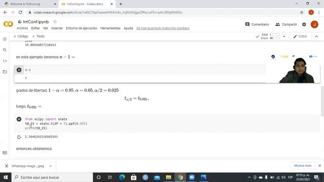 Intervalo de confianza en Python y RStudio - Para la media con muestra pequeña смотреть онлайн