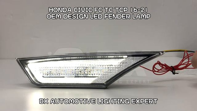 Honda Civic X / Fc / Tc / Tcp 16-21 🚗 | Led Fender Lamp with Oem Design смотреть онлайн