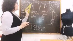 Прямая юбка, с большой суммой вытачек, с двумя вытачками на заднем полотнище. Курсы с НАДЕЖДОЙ В.