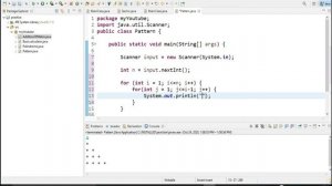 write a program to print pattern in java