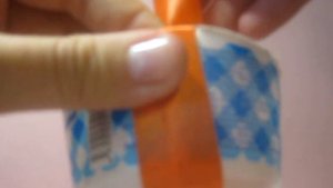 КОРЗИНКА ИЗ АТЛАСНЫХ ЛЕНТ