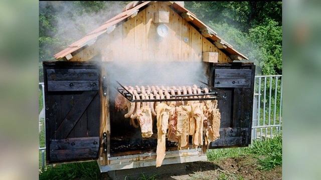 Коптильня на даче для мяса, рыбы, овощей смотреть онлайн
