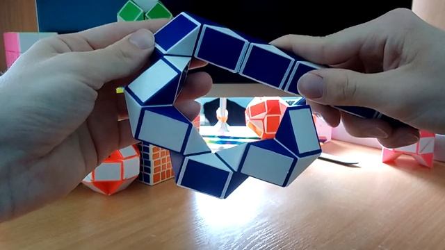Змейка Рубика (24 элемента)! Как собрать снежинку (snowflake) из змейки Рубика) смотреть онлайн