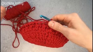 Вязание крючком. Сумка-Шоппер из полиэфирного шнура Caramel.