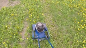 Обкашивание огорода_1 // Мотокосилка Лоплош