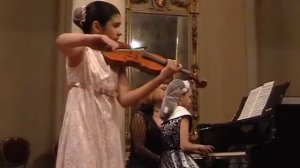 Tchaikovsky - Melody - Rimma Benyumova (violin) and Anna Denisova (piano) in Ravenna, Italy