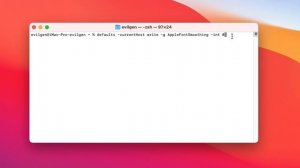 Как отключить сглаживание шрифтов в MacOS Big Sur /  Отключение сглаживания шрифтов  в Mac OS