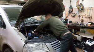 замена ДТОЖ фольцваген шаран AWC 1.8 Турбо