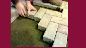 Два узора укладки тротуарной плитки