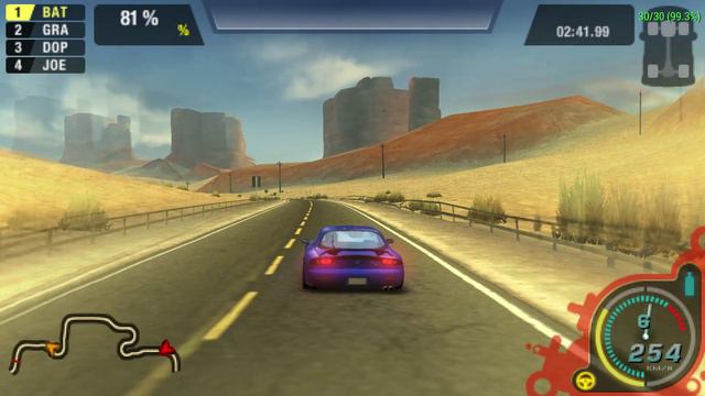 NFS Prostreet PSP Часть 4 Шоссе Невады