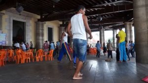 Amazing Street Capoeira dancing in Downtown Old Port, Salvador Bahia, Brazil