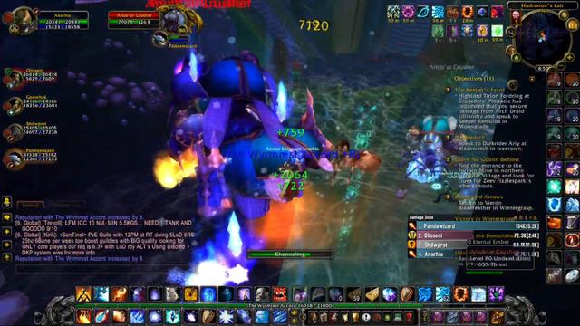 WOW WOTLK 3.3.5 Azol- Nerub HC - Fire Mage 3.3 GS Fast RUN смотреть онлайн