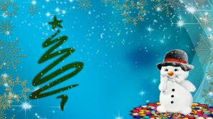 Футаж Снеговик