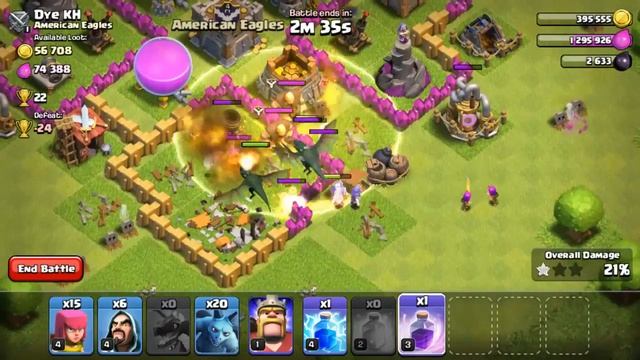 CLASH OF CLANS | DRAGON /ARCHER/WIZARD AND MINION ATTACK смотреть онлайн