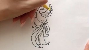Как легко нарисовать Жар-птицу