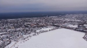 Гусь-хрустальный с высоты птичьего полета параплан