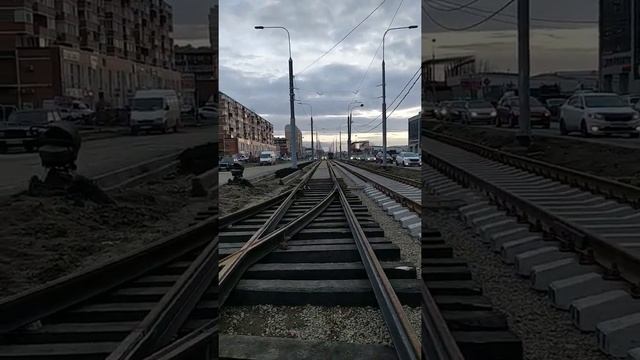 Круг трамваев Московская Петра Метальникова Краснодар строительство трамвайных путей Прикубанский р