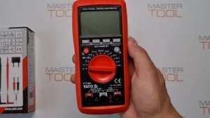 Мультиметр Yato цифровой измеритель, автоматический диапазон измерения арт.YT-73084