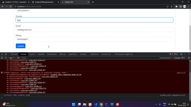 Angular CRUD - 3: Edit and update data using api in Angluar CLI | Update data with api in angular смотреть онлайн