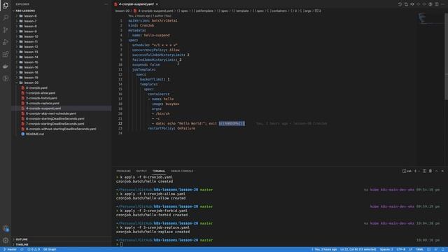 20 - Использование CronJobs в Kubernetes