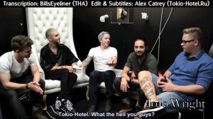 JoJo Chats with Tokio Hotel with english transcription