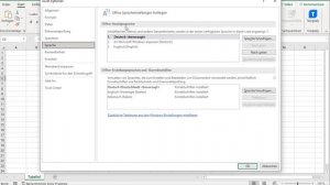 Excel deutsch auf englisch umstellen