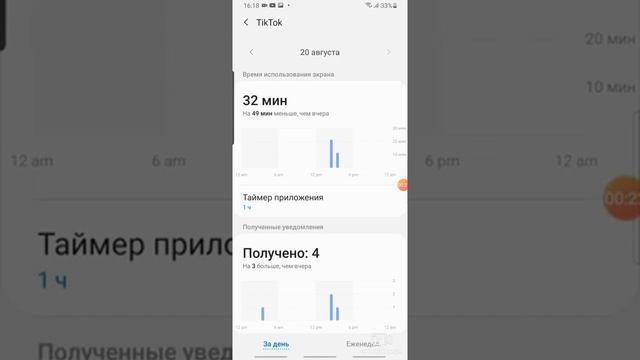 Как поставить экранное время на Samsung, андроид