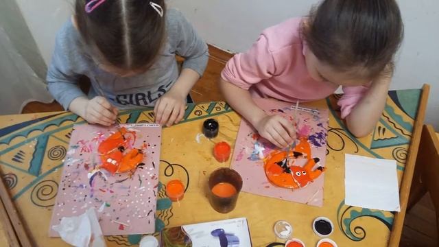 Лепим  лисичку из соленого теста и раскрашиваем акриловыми красками смотреть онлайн