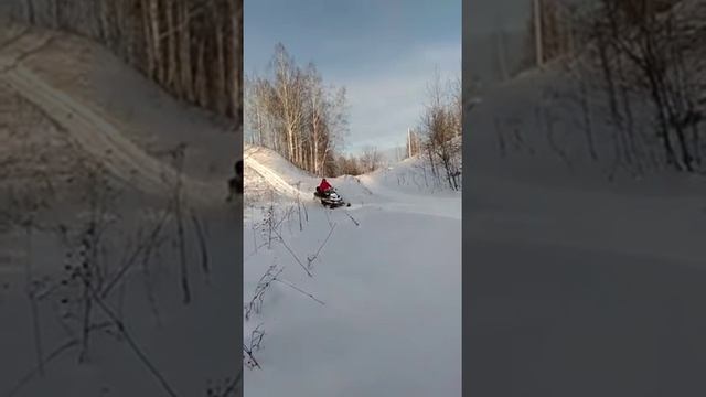 Аренда снегоходов в Новосибирске. Маршрут через озеро