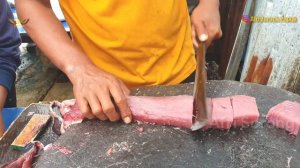 SKILL POTONG IKAN | Menakjubkan Golok Tajam di Dunia Potong Ikan Tuna Oleh Master Pemotong Ikan